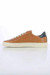 Steve McQueen McCoy Camel Leather Sneakers for Men